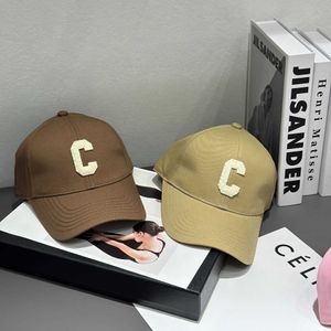 CE Family High Quality Letter C Embroidered Hard Top Baseball Hat Womens mångsidig krökad BRIM Duck Tongue Mens Sun Protection