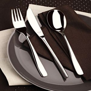 Plattenhülle Sets Dinnerwaren 36 PCs Edelstahl Tabellengeschirr Besteckset Vintage Quality Lnife Fork Dinner Set 218d