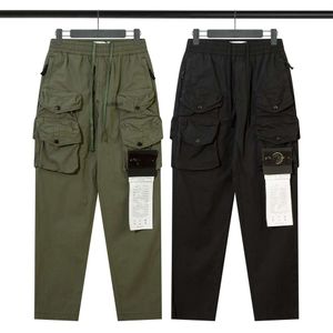 pantaloni di pietra alla moda di trendy maschi da lavoro ricamato a tasca per i giovani pantaloni sciolti