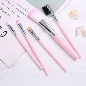 5pcs Professional Makeup Brushes Powder Eyeshadow Eyelash Cheek Brush Set Cosmetic Tool