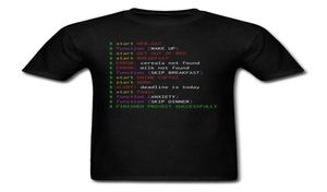 Monday Programmer Tshirt Funny Clothes Geek Chic Men Tops Funny Saying Tshirt Cotton Tees Black T Shirts New Arrival CX2006172196681