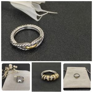 Designer Luxury Dy Ring Plated Gold Ring for Woman Diamond Pearl Bijoux De Luxe Mens Designer Rings Högkvalitativa pendelledamerier Luxury ZH147 H4