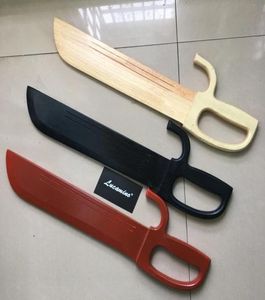 Lucamino wood Wing Chun Butterfly double Swords Martial arts training knife Bart Cham Dao RED BLACK etc colors 1 pair wholes4501347