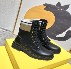 2021 Luksusowe wysokiej jakości designerskie designerki Rois Boots Nylon Combat i Martin Boot Designers Winter Bouch przymocowany z pudełkiem SIZ7160721