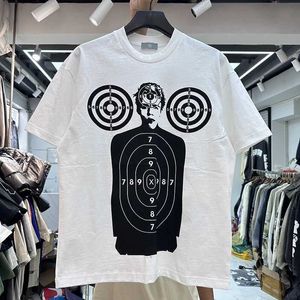 Men's T-Shirts Shooting target printed shirt J240527