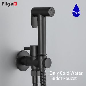 Fliger Messing Toilette Bidet Wasserhahn tragbarer Bidet Sprayer Einer kaltes Wasser Bidetaucet Handheld Duschkopf Hygienische Dusche