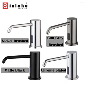 Dispensador de sabão líquido Sinlaku automático para dispensadores de gel de chuveiro de loção Acessórios para banheiros da ferramenta com garrafa de plástico ABS