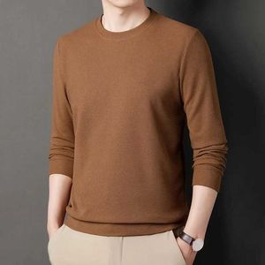 سترات الرجال tfetters الربيع الخريف تصميم وافل التصميم الذروة السترة سترة الرجال طويلة الأكمام o-neck pullover slim fit swents for men Q240527