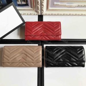 7A -Qualität New Lady Long Wallet Multicolor Coin Tinsce Card Halter Original Women Classic Reißverschluss Pocke Clutch Bag 443436 234W