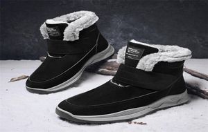 Buty Stylowe zimowe buty śnieżne dla mężczyzn zwykłe ciepłe bez poślizgu na świeżym powietrzu Wysokie buty trwałe pluszowe wyłożone botas de hombre 221009387017