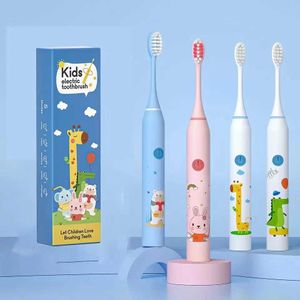 Escova de dentes infantil padrão de dentes de dentes elétricos padrão para crianças com escova de dente de dente substituto bocais de dentes de dentes ultrassônicos q240528