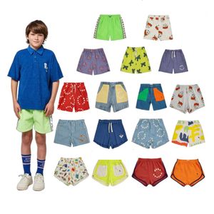 Children 24 BC Summer Print Shorts Boys Beach Pants Girls Casual Sweatpants Kids Striped Denim Shorts L2405