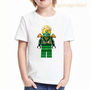 Camiseta de roupas de desenho animado meninos ninja imprimir gráficos infantis camisetas t-shirts de verão tops para meninas camisetas crianças roupas l2405