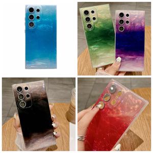 S24 Shell Soft IMD TPU Cases For Samsung S23 Ultra Plus S22 Fashion Bling Glitter Camera Lens Protector Luxury Colourful Mobile Phone Back Skin Cover