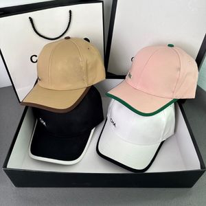 Wiosenna i letnia koła z piłką para listu sportowego haft haft casquette wakacyjny podróż regulowana cztery kolory czapki 204W