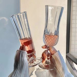 10 stilar bägge vinglas hushållsglas champagne mugg hög färg blyfri champagne whisky kopp värme resistent