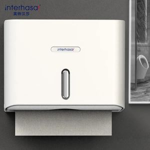 Interhasa Paper Tootom Solder Puncador de parede Grátis Dispensador Tecido à prova d'água para banheiro comercial 240518