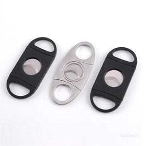 Stainless Steel Classic Double edged Cigar Cutter Metal Cigars Scissors Mini Smoking Accessoriese T9I0013193099264