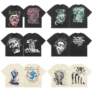 Mens Tshirts Tasarımcı Tshirt Grafik Tee Fil Tişörtleri Erkek Kırmızı Pamuk Mürettebat Boyun Mavi Turuncu Kısa Kollu Nefes Bulabilir Siyah Beyaz Gevşek Takım Artı Beden UNISEX SOKAK