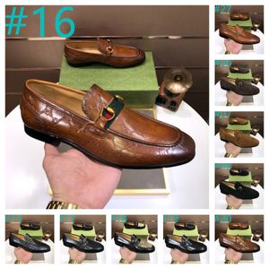 40 Model Designers G Italian Men Dress Shoes 2024 Oxford Genuine Leather Moccasins Men Designer Loafers Shoes Men Classic High Quality Wedding Office size 38-46