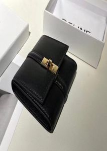 2022新しいオリジナルボックス財布の女性財布パリスタイルバッグカウハイドファッションリアルレザーメンショートスモールクラッチトップ品質1828901