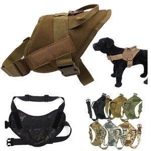 Outdoor Tactical Training Vest Harnesses Camouflage Dog Clothes Molle Load Jacket Gear Carrier NO06-202 Ichek