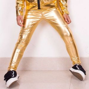 Neue Fashion Kids Gold Harem Hip Hop Tanzhose Kinderkleidung Jogginghose Performance Kostüme Baby Sport Spätshosen L2405