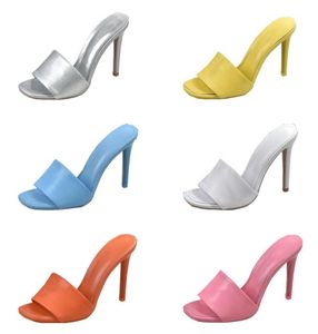 2021 Fashion Sandals Stiletto Heels Slippers Summer Women Luxurys Designers Shoes Slip On Toe Sandal Sexy Slingback Pumps 35403038104
