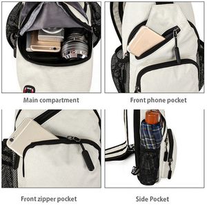 Новая сумка для плеча мужчина повседневная грудь мужской многофункциональный женский рюкзак езды на велосипедный спортивный туристический пакет рюкзак