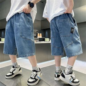 24018 Summer Fashion Young Teenagers Children's Casual Shorts Pants Kid Jeans Boys 'Denim Capris L2405