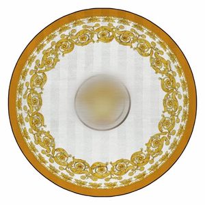 Luksusowe designerskie dywany maty podłogowe klasyczne oznakowanie wielopoziomowe bez poślizgu okrągłe rozmiar 100 cm do hotelowych restauracji kawa nowa hom 262m