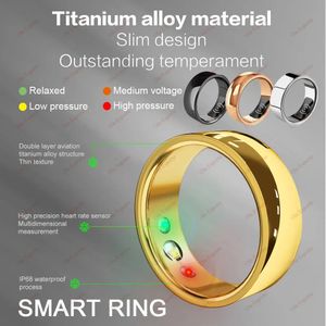 Smart Rings Intelligent Sleep Monitor Waterproof Multifunctional Health Care Sports Digital Ring Fitness Tracker 240514