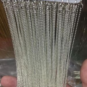 480 st Shinny Silver Plated Ball Chains Halsband 45 cm 18 tum 1 2mm bra för Scrabble Tiles Glass Tile Pendant Bottle Caps och mer 235 g