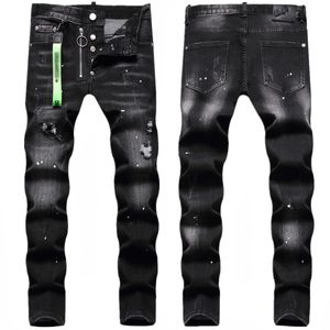 European Trend Jean Designer Jeans Letter Star Jean Men Embroidery Patchwork Ripped Jeans Trend Brand Motorcycle Pant Mens Skinny Jeans CRD2405284-12