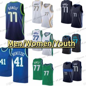 CUSTOM Mens Youth Luka Doncic Kyrie Irving Basketball Jerseys Luka Doncic Tim Hardaway Seth Curry Grant Williams Nowitzki City Black Edition Green Jersey 2023 2024