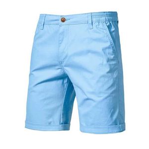 Herren -Shorts 2024 Neue Sommer -Herren 100% reine Baumwolle Hochqualität Casual Business Mens Classic Slim Fit Herren Shorts S2452899