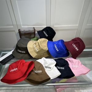 9 Colors Bucket Hat For Men Women Brand Designer Hats With Letter Embroidery Traveling Sun Protection Casquette Sunhat 223S