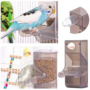 Other Bird Supplies Automatic Parrot Feeder Accessory: Spill Proof Food Dispenser For Small Birds Scoop
