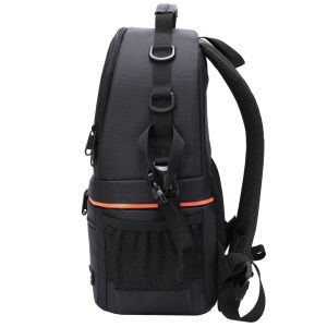 Waterproof Camera DSLR Shoulders Backpack w Reflective Stripe Video Tripod Carry Case Men Women Photography Outdoor Travel Bags