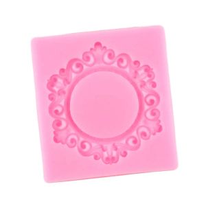 2 Size Picture Frame Silicone Molds DIY Cupcake Topper Fondant Cake Decorating Tools Candy Polymer Clay Chocolate Gumpaste Mould