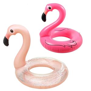 Brinquedos infláveis de tubo de anel de natação Rooxin anel de natação flamingo para crianças Flutuador adulto Swimming Circle Pool Sand Water Park Equipamento 240528