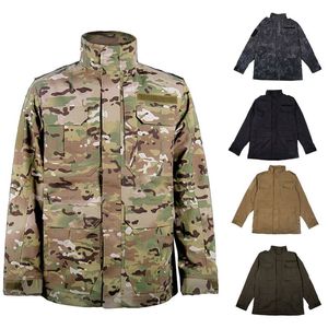 Tactical Outdoor M65 Jaqueta Roupa de caça de caça à floresta Combate de camuflagem de inverno Windbreaker no05-222 bnexf