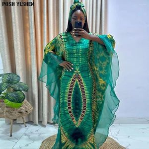 Roupas étnicas Vestidos longos para mulheres 2024 Nigéria tradicional malha de retalhos de retalhos Caftan vestido abaya musulman manto femme