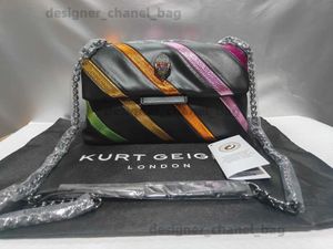 Cross Body K G London Designer Luxury Handbag Fashion Trend Retro Bag Bag Black Womens Crossbody Bag High Premium PU T240528