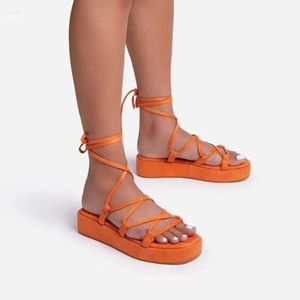 Fasta sandaler s sexig färg upp spets kvinnors skor öppen tå sommar mode låg häl