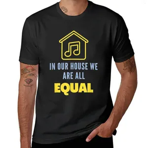 Musza Polos House Music In Our All We Are Equal Is Love T-Shirt Overage Vintage Mens Graphic T-shirts Zabawne