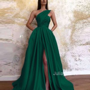 2024 Spring New Sexig Split Shoulder Dress Long Dress Evening Dress Women