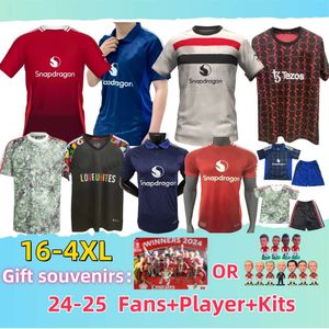 2024 2025 xxxl 4xl Hojlundrashford Soccer Jersey Garnacho Bruno Fernandes Mount Martial McTominay Shirds Home Away 3rd