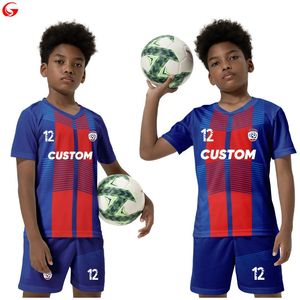Özel Tam Süblimasyon Polyester Boy Siyah ve Beyaz Futbol Jersey Gömlek Çocuklar İçin Kısa Kollu Futbol VL120 240528