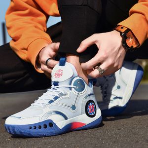 Männer Basketballschuhe atmungsaktiv Unisex Frauen Basketball-Sneaker tragen resistente Nicht-Schlupf-Sportschuhe männliche Sporttraining